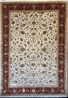 Индийский ковер ручной работы из шелка и шерсти Agra (Агра) 4.32x3.02