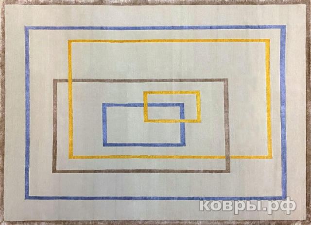 ковер ручной работы Индийский ковер ручной работы из шелка и шерсти 3.06x2.54