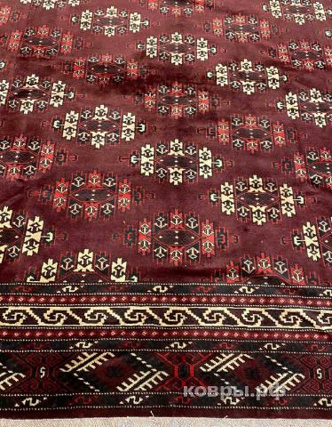 ковер ручной работы Шерстяной Иранский ковер ручной работы Ahal Teke (Ахал Теке) 3.78x2.5 — фото 3