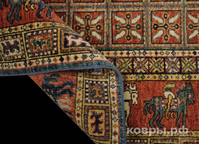 ковер ручной работы Шелковый Афганский ковер ручной работы Сhoubi (Чуби Файн)1.76x1.24 — фото 8