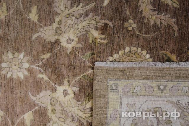 ковер ручной работы Шелковый Афганский ковер ручной работы Сhoubi Ziegler (Чуби зиглер) 3.49x2.71 — фото 3