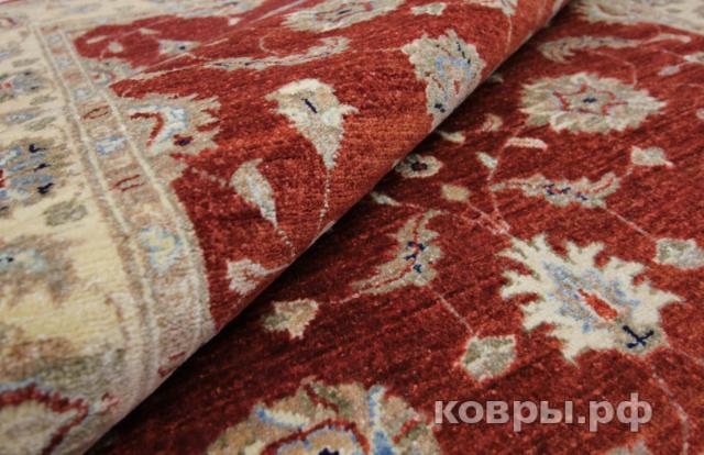 ковер ручной работы Афганский ковер ручной работы из шелка и шерсти Сhoubi Ziegler (Чуби зиглер) 1.72x1.25 — фото 3