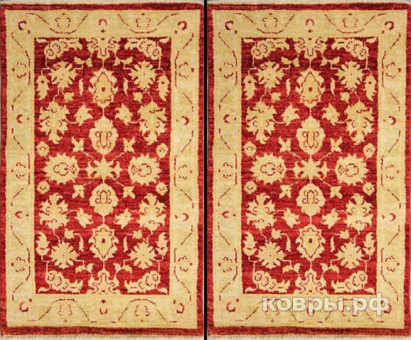 ковер ручной работы Шерстяной Афганский ковер ручной работы Сhoubi (Чуби) 0.97x0.62 — фото 2