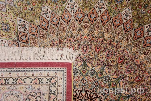 ковер ручной работы Шелковый Китайский ковер ручной работы Hereke (Хереке) 2.53x2.05 — фото 3