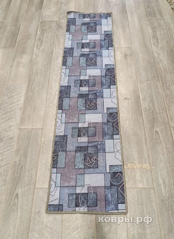 Халява Коврик № 1919,серо голубой,размер 0,5 на 2 метра