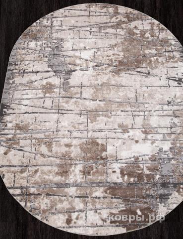 ковер KARMEN HALI ARMINA 03802A GREY / BROWN Овал — фото 2
