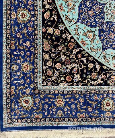 ковер ручной работы Шелковый Иранский ковер ручной работы Qum (Кум) 3x3 — фото 2