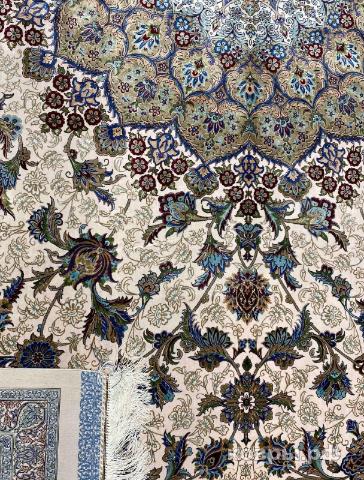 ковер ручной работы Шелковый Иранский ковер ручной работы Qum (Кум) 3.5x2.5 — фото 5