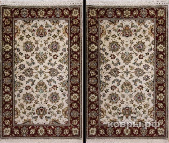 ковер ручной работы Шерстяной Индийский ковер ручной работы 1.3x0.78 — фото 2