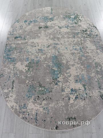 ковер Ковер MERINOS LIMAN F477 GRAY-BLUE Овал — фото 2
