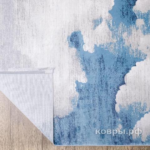 ковер Karmen hali Lite B236B BEIGE_COKEN / BLUE — фото 4