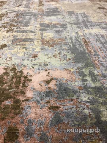 ковер ручной работы Индийский ковер ручной работы из шелка и шерсти 2.95x1.98 — фото 4