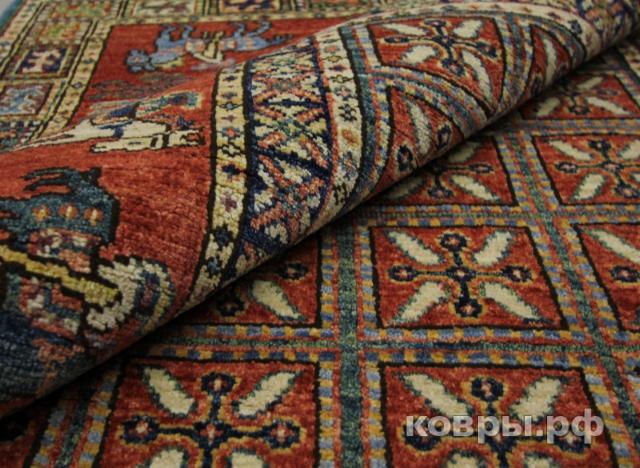 ковер ручной работы Шелковый Афганский ковер ручной работы Сhoubi (Чуби Файн)1.76x1.24 — фото 9