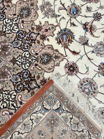 ковер ручной работы Иранский ковер ручной работы из шелка и шерсти Isfahan (Исфахан) 5.1x3.6 — фото 4