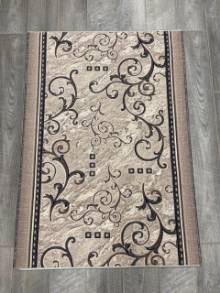 Коврик № 1127,бежевый,размер 1 на 1,42 метра