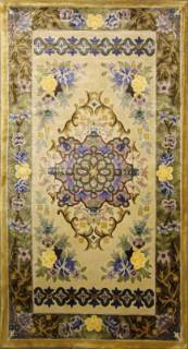 Китайский ковер ручной работы из шелка и шерсти 1.5x0.8