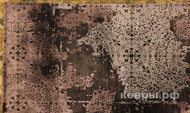 ковер ручной работы Индийский ковер ручной работы из шелка и шерсти 3.03x2.4 — фото 5