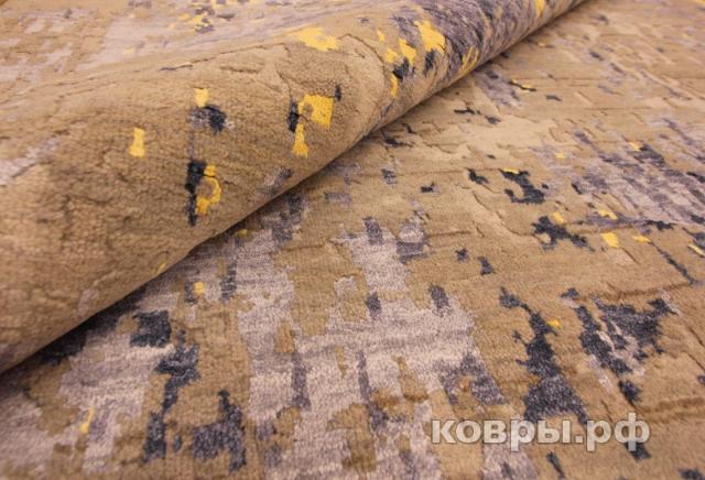 ковер ручной работы Индийский ковер ручной работы из шелка и шерсти 4.22x2.97 — фото 3