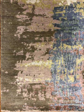 ковер ручной работы Индийский ковер ручной работы из шелка и шерсти 2.95x1.98 — фото 5