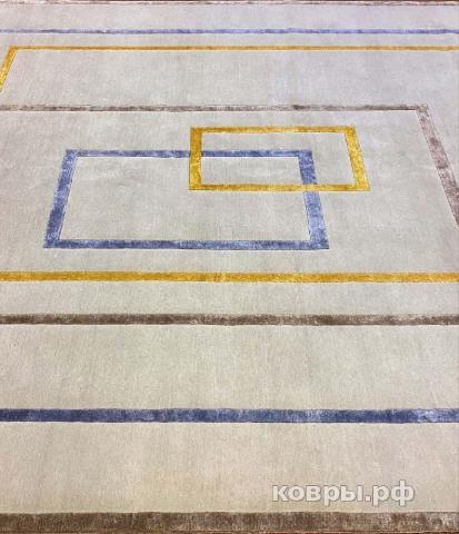 ковер ручной работы Индийский ковер ручной работы из шелка и шерсти 3.06x2.54 — фото 3