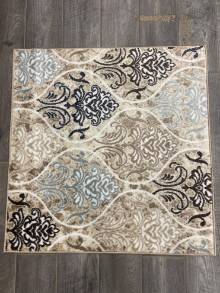 Коврик№703,бежевый,размер 1 на 1 метр