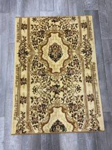 Коврик № 1249,бежевый,размер 1 на 1,4 метра