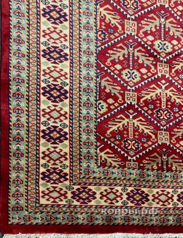 ковер ручной работы Шерстяной Афганский ковер ручной работы Kazakh (Казах) 2.51x1.61 — фото 4