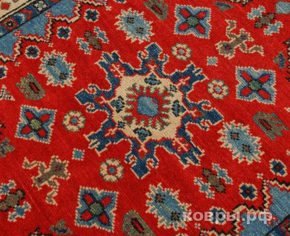 ковер ручной работы Пакистанский ковер ручной работы Казах 1.05x1.49м — фото 6