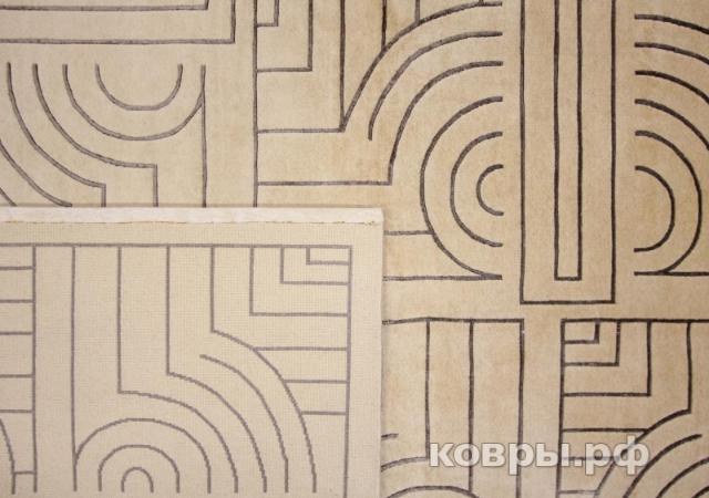 ковер ручной работы Китайский ковер ручной работы из шелка и шерсти 2.44x1.68 — фото 2