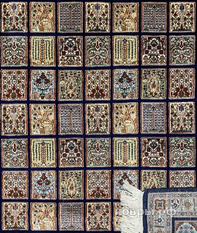 ковер ручной работы Шелковый Индийский ковер ручной работы Kashmir (Кашмир) 2.43x3.36 — фото 2