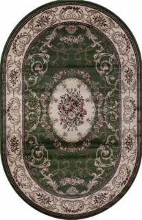 Ковер COLIZEY d066 GREEN Овал