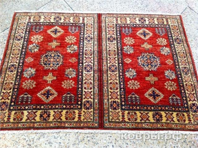 ковер ручной работы Афганский ковер ручной работы Казах 0.74x1.05м — фото 2