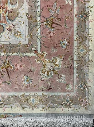 ковер ручной работы Иранский ковер ручной работы из шелка и шерсти Tabriz (Табриз) 6.05x3.95 — фото 3