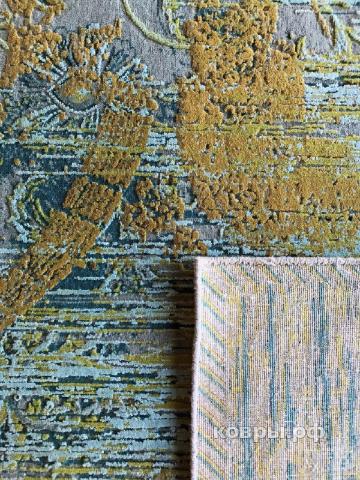 ковер ручной работы Индийский ковер ручной работы из шелка и шерсти 3.02x2.49 — фото 3