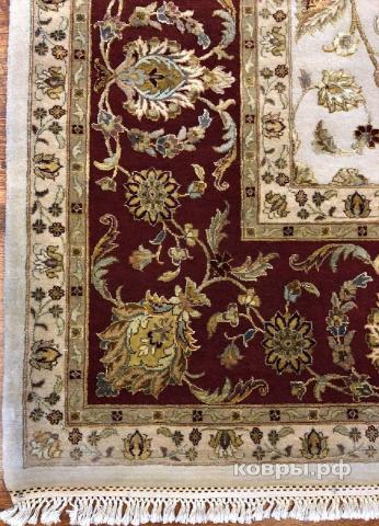 ковер ручной работы Индийский ковер ручной работы из шелка и шерсти Agra (Агра) 4.32x3.02 — фото 4