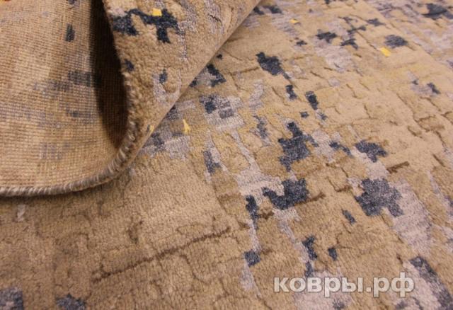 ковер ручной работы Индийский ковер ручной работы из шелка и шерсти 4.22x2.97 — фото 4