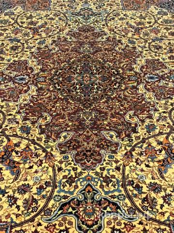 ковер ручной работы Шелковый Китайский ковер ручной работы Hereke (Хереке) 2.84x1.85 — фото 2