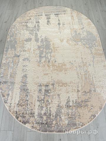 ковер Ковер ROZA SIESTA M027A LIGHT BEIGE / TAUPE Овал — фото 2