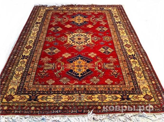 ковер ручной работы Афганский ковер ручной работы Казах 1.73x2.43м — фото 2