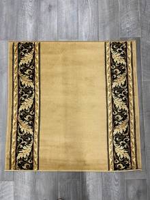 Коврик № 1244,бежевый,размер 1,2 на 1,2 метра