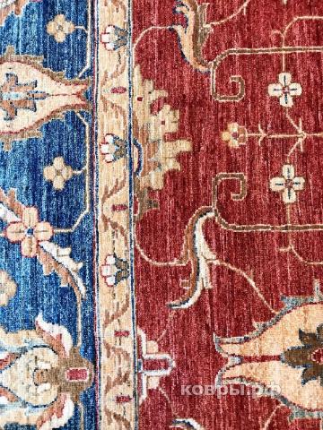 ковер ручной работы Шерстяной Афганский ковер ручной работы Сhoubi (Чуби) 2.96x2.12 — фото 4