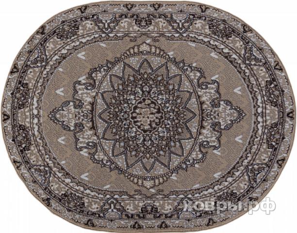 ковер Ковер AIDIN CARPET PRAGA 06021A BEIGE / BEIGE Овал