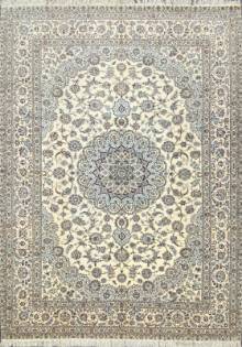 Иранский ковер ручной работы из шелка и шерсти Nain (Наин) 3.54x2.52