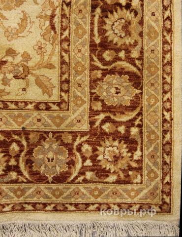 ковер ручной работы Афганский ковер ручной работы из шелка и шерсти Сhoubi (Чуби уйгур) 2.85x1.85 — фото 3