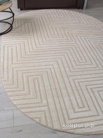 ковер Ковер MERINOS DIOS F412 LIGHT CREAM Овал — фото 4