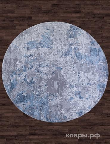 ковер KARMEN HALI ARMINA 03851A BLUE / BLUE Круг — фото 2