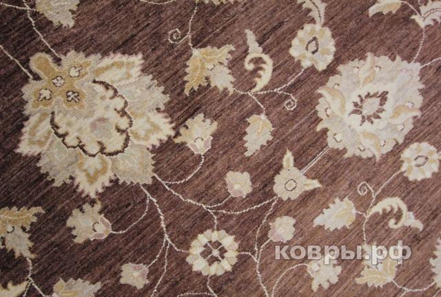 ковер ручной работы Шелковый Афганский ковер ручной работы Сhoubi Ziegler (Чуби зиглер)3.58x2.72 — фото 2