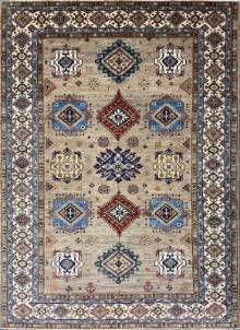 Шелковый Афганский ковер ручной работы Kazakh (Казах) 3.92x2.69