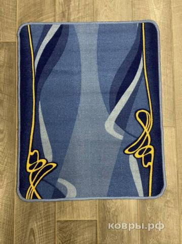 Халява Коврик № 1856,синий,размер  0,7 на 0,86 метра