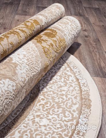 ковер KARMEN HALI QUANTUM 03014B BROWN / BROWN Овал — фото 3